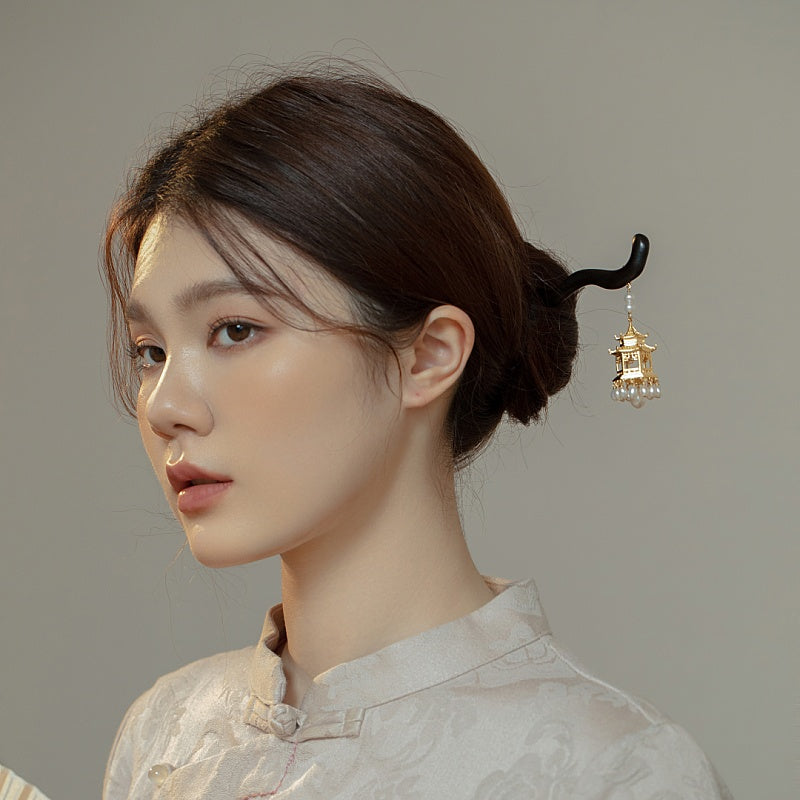 Heritage Pavilion Pearl Hair Stick