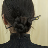 Ebony Golden Osmanthus Hair Stick