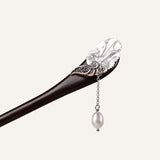 Snow Feather Pearl Hair Stick