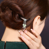 Willow Prehnite Hair Stick
