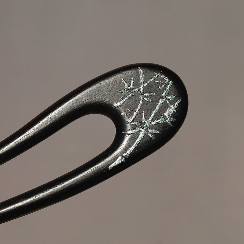 Painted Bamboo Hair Stick