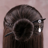 Calm White Hair Stick