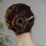 Reversible Jade Pearl Hair Stick