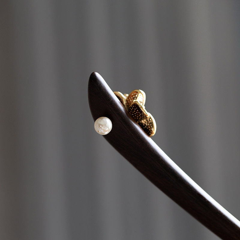 Indigo Petal Hair Stick