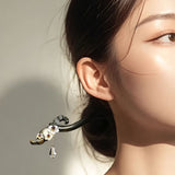 Olive Bloom Pendant Hair Stick