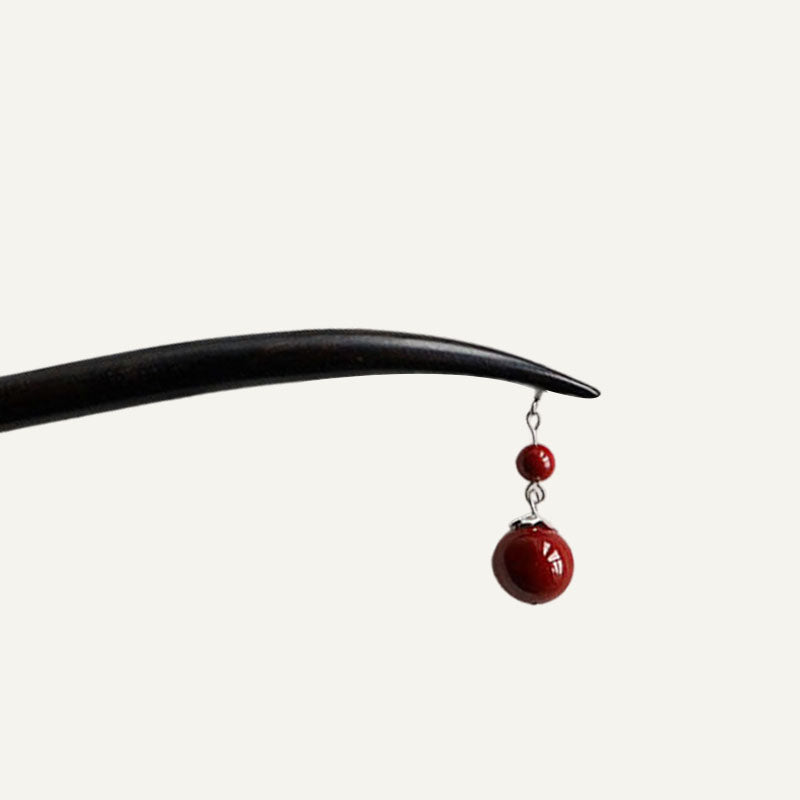 Red Drop Hair Stick