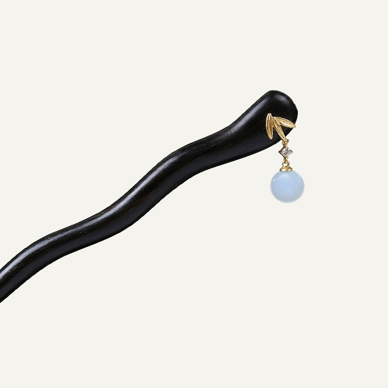 Golden Leaf Drop Hair Stick