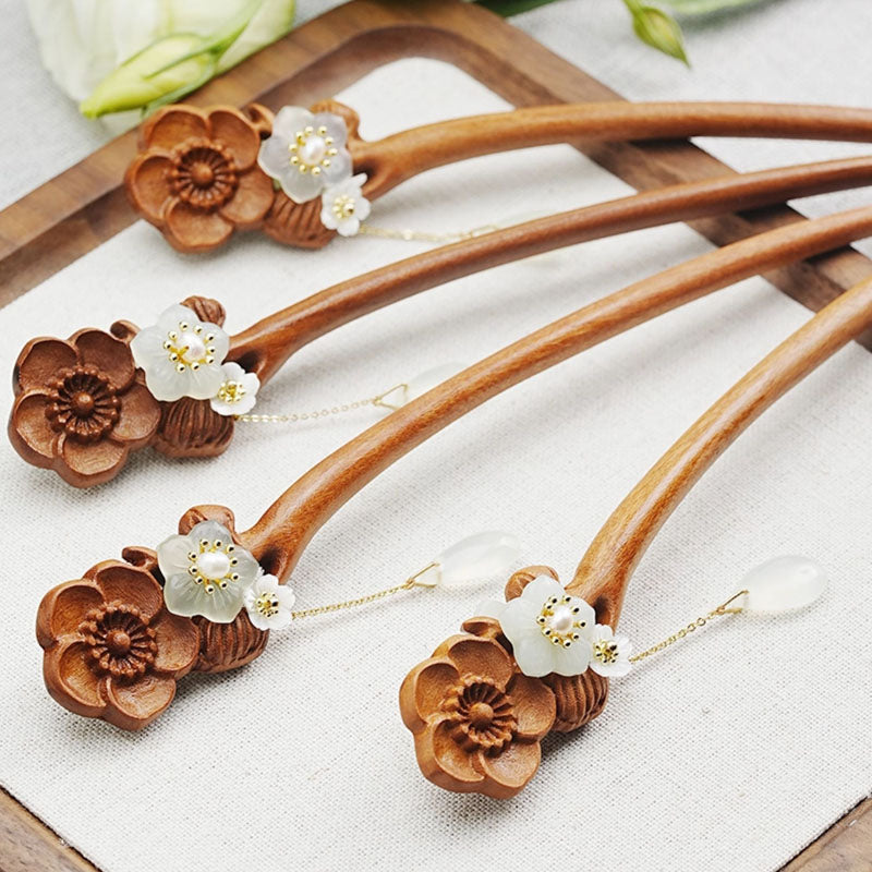 Apricot Rain Hair Stick