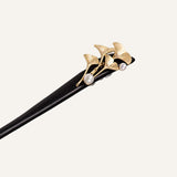 Ginkgo Pearl Ebony Hair Stick