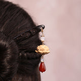 Lotus Pendant Hair Stick