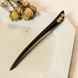 Ebony Golden Osmanthus Hair Stick