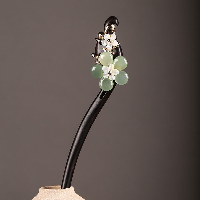 Verdant Bloom Hair Stick