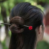 Scarlet Tip Hair Stick