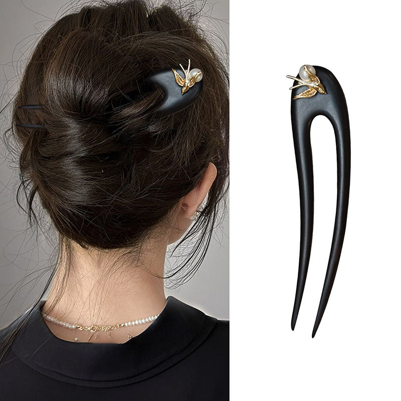 Petite Bird Pearl Hair Stick