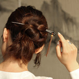 Ebony Tether Hair Stick