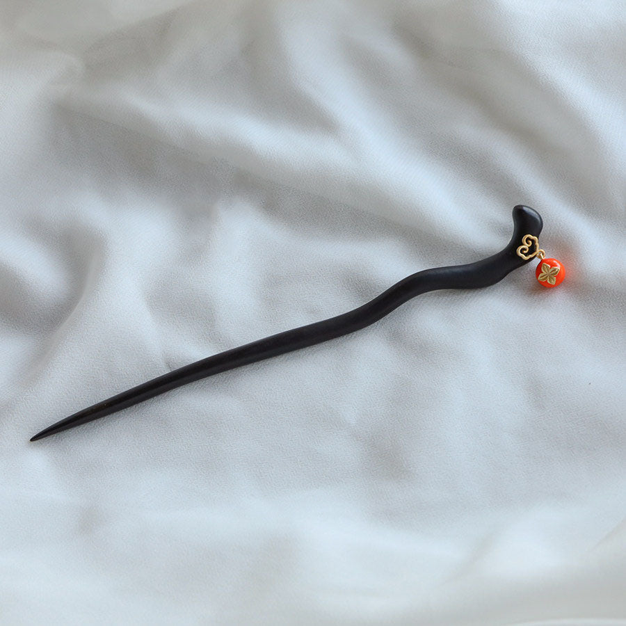 Persimmon Ruyi Hair Stick
