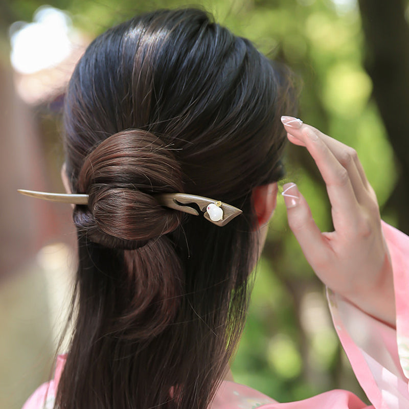 Sandalwood Rabbit Hair Stick
