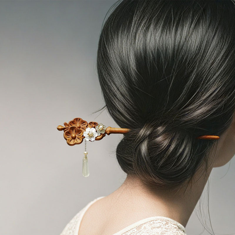 Blossom Jade Drop Hair Stick