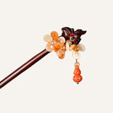 Autumn Blossom Dangle Hair Stick
