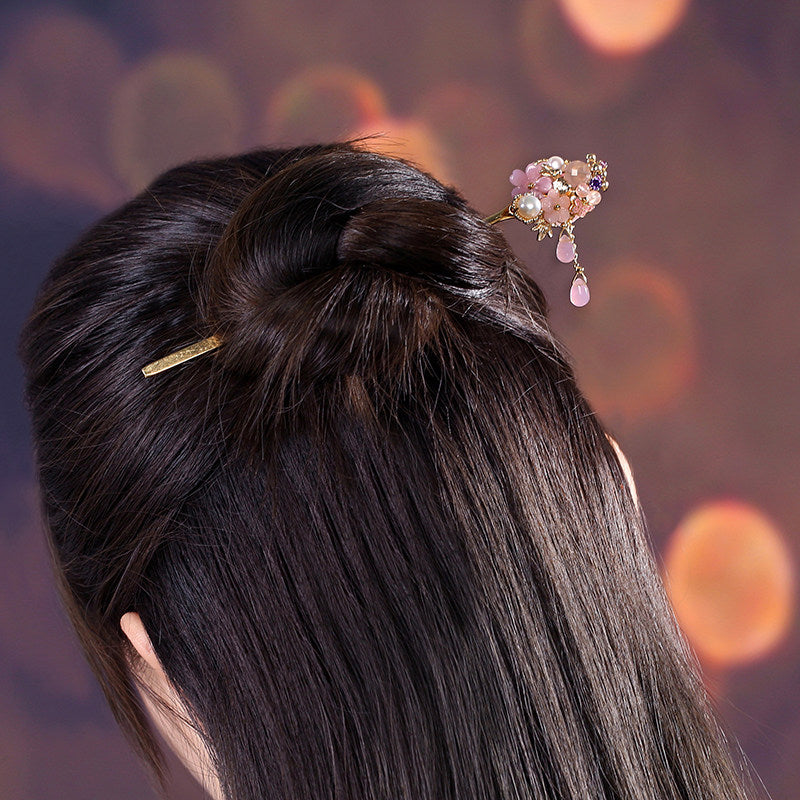 Blush Bloom Hair Stick