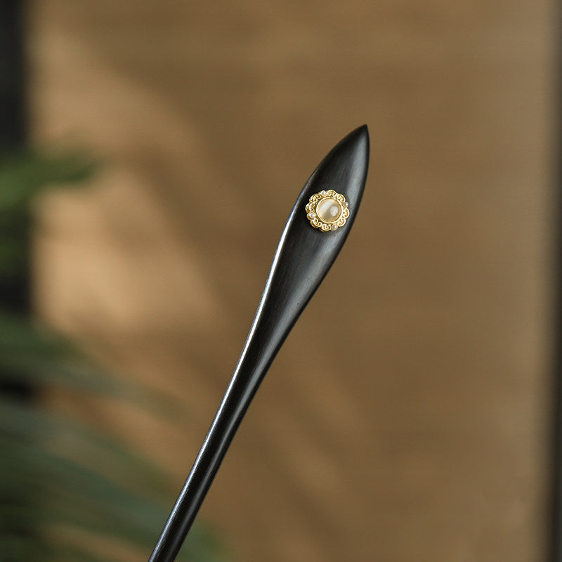 Noir Pearl Hair Stick