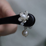 Twin Pearl Drop Hair Stick