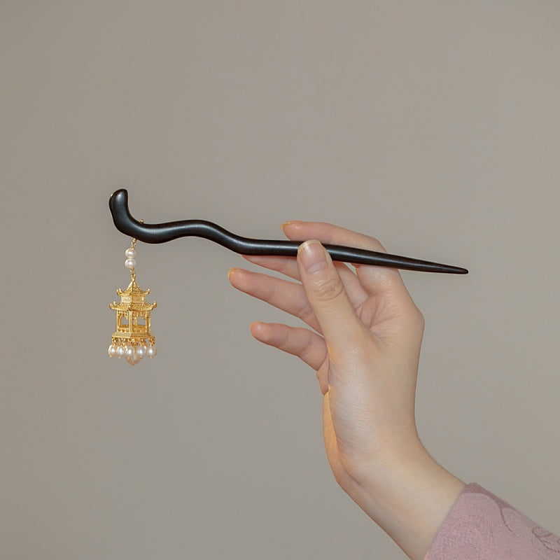 Heritage Pavilion Pearl Hair Stick
