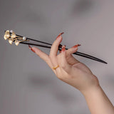 Ginkgo Pearl Ebony Hair Stick