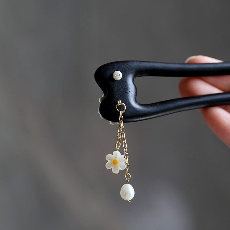 Midnight Blossom Hair Stick