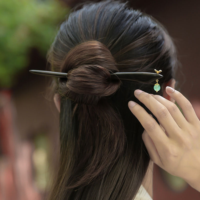 Lilac Dew Ebony Hair Stick