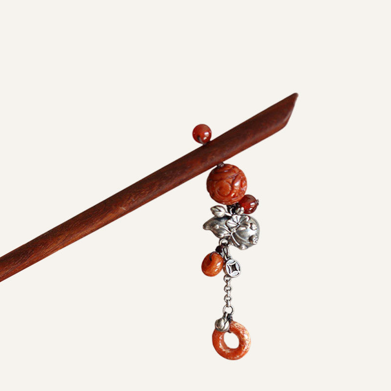 Jade Berry Dangle Hair Stick