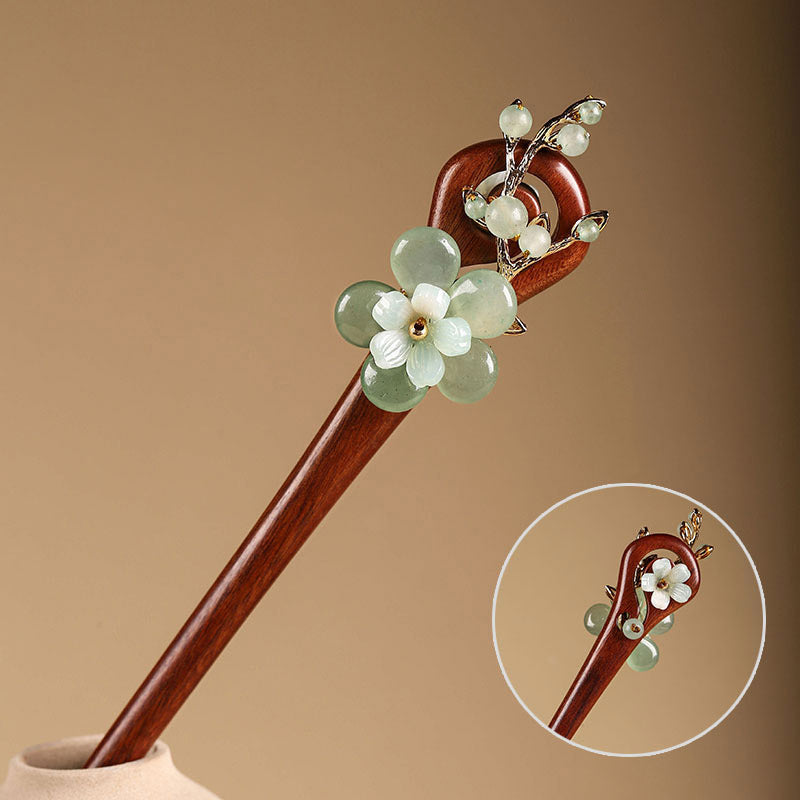 Morning Dew Jade Hair Stick