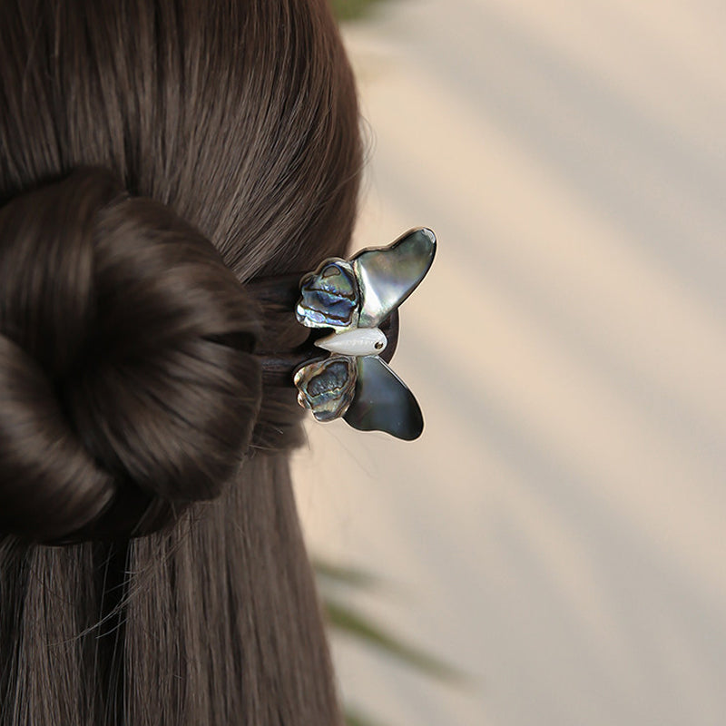 Ebony Shellwing Hair Fork