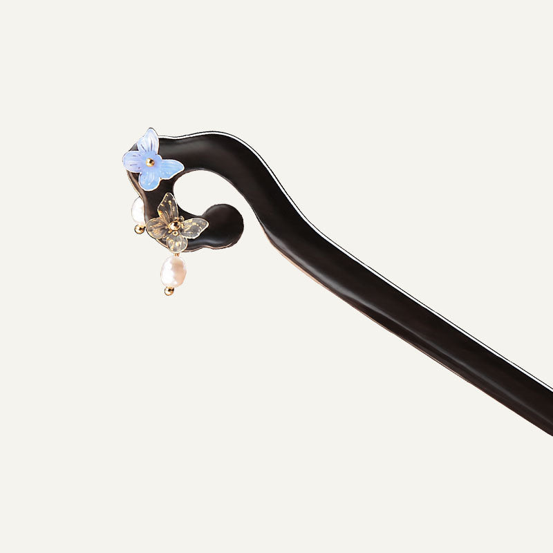 Butterfly Hook Ebony Hair Stick