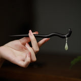 Jade Spine Hair Stick