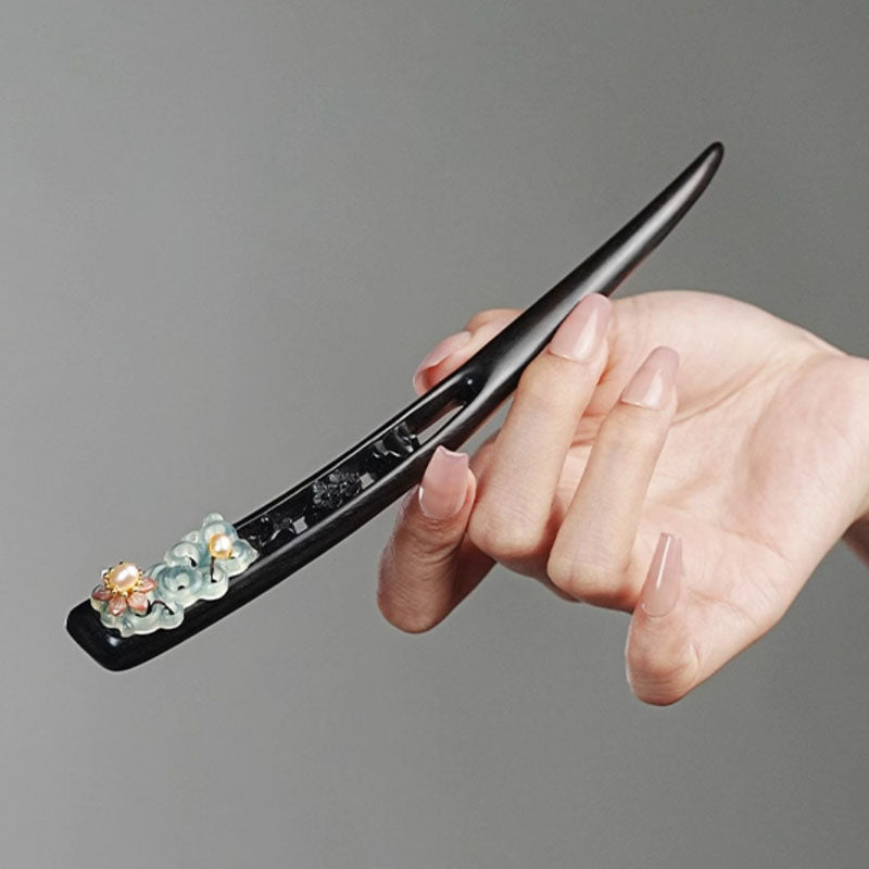 Cloud Orchid Hair Stick