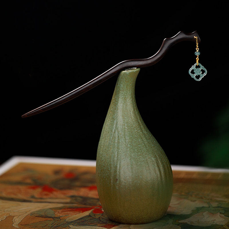 Water Jade Drop Hair Stick