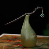 Water Jade Drop Hair Stick
