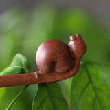 Carved Snail Hair Stick