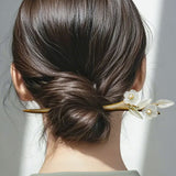 Gardenia Jade Hair Stick