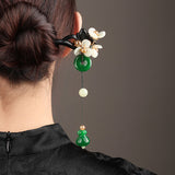 Peace Jade Bloom Hair Stick