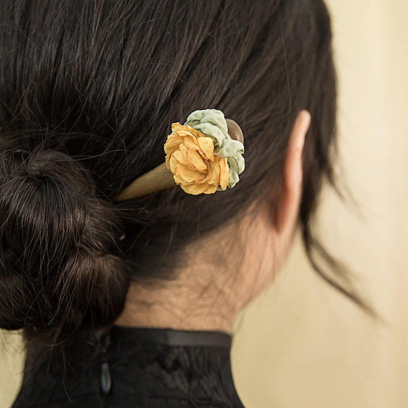 Golden Blossom Hair Stick