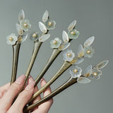 Gardenia Jade Hair Stick