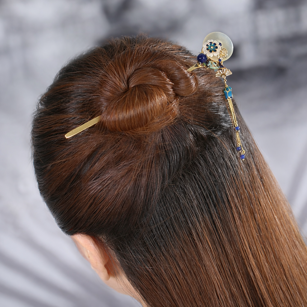 Jade Dew Tassel Hair Stick