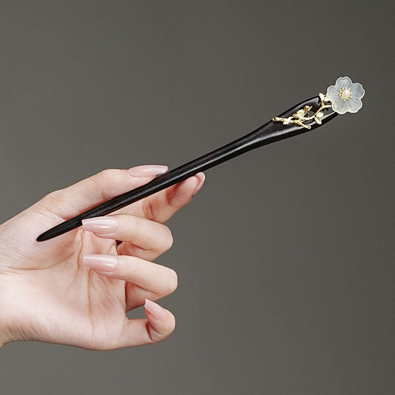 Apricot Veil Hair Stick