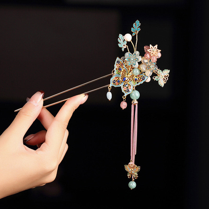 Floral Muse Butterfly Hair Stick