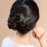 Antique Butterfly Hair Stick