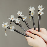 Lotus Shadow Ebony Hair Stick