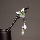 Butterfly Emerald Mist Hair Stick