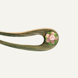 Pink Lotus Green Hair Fork